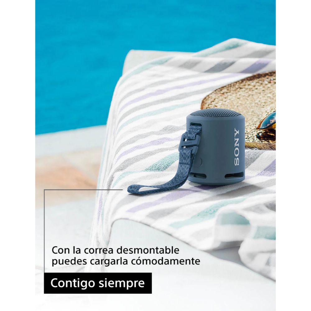 Bocina Sony con Extra Bass micrófono y conexión Bluetooth SRS-XB13LC AZUL