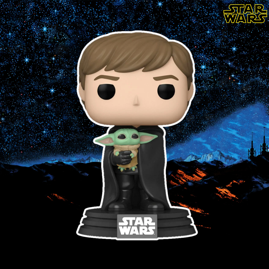 Funko Pop! Luke Skywalker With Grogu Baby Yoda #482 Original