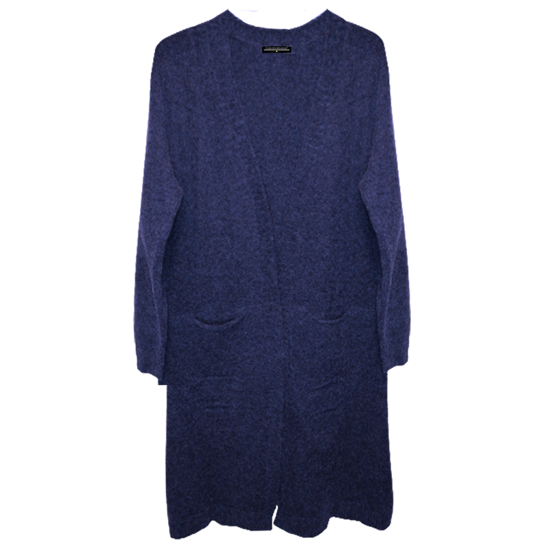 SUETER LARGO ABIERTO CON BOLSAS FASHION BOUQUET IMITACIÓN ANGORA