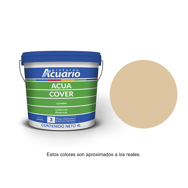 Pintura Acuario Acua Cover Galón 4L Color Piñon VA92440