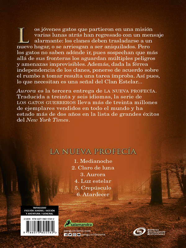 Libro Aurora Autor Erin Hunter Editorial Salmandra