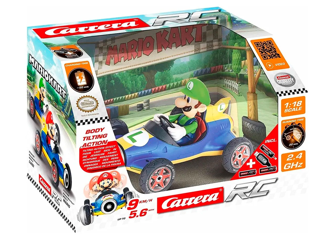 Mario Kart Carrera RC Vehiculo de Control  Luigi