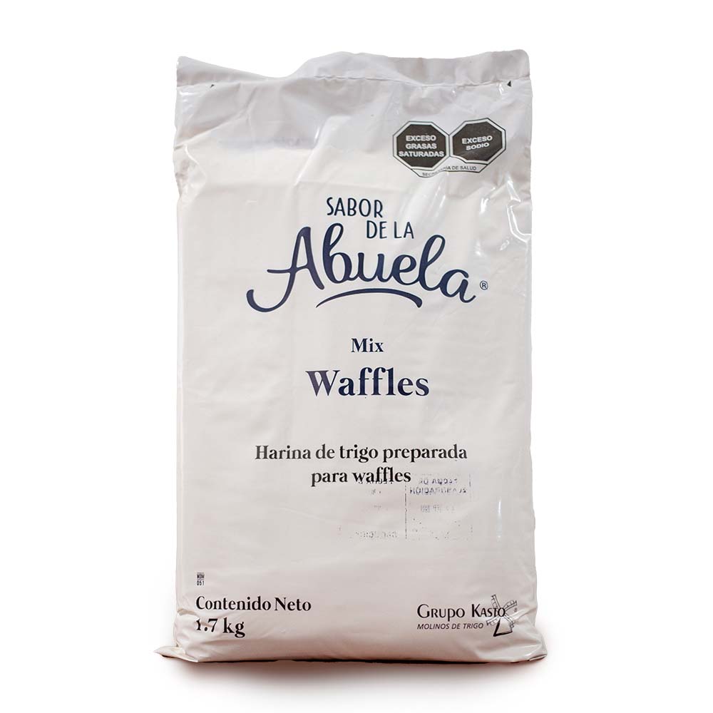 Harina De Trigo Preparada Para Waffles 13.6 k - Sabor De La Abuela (CAJA de 8 Unidades de 1.7k)