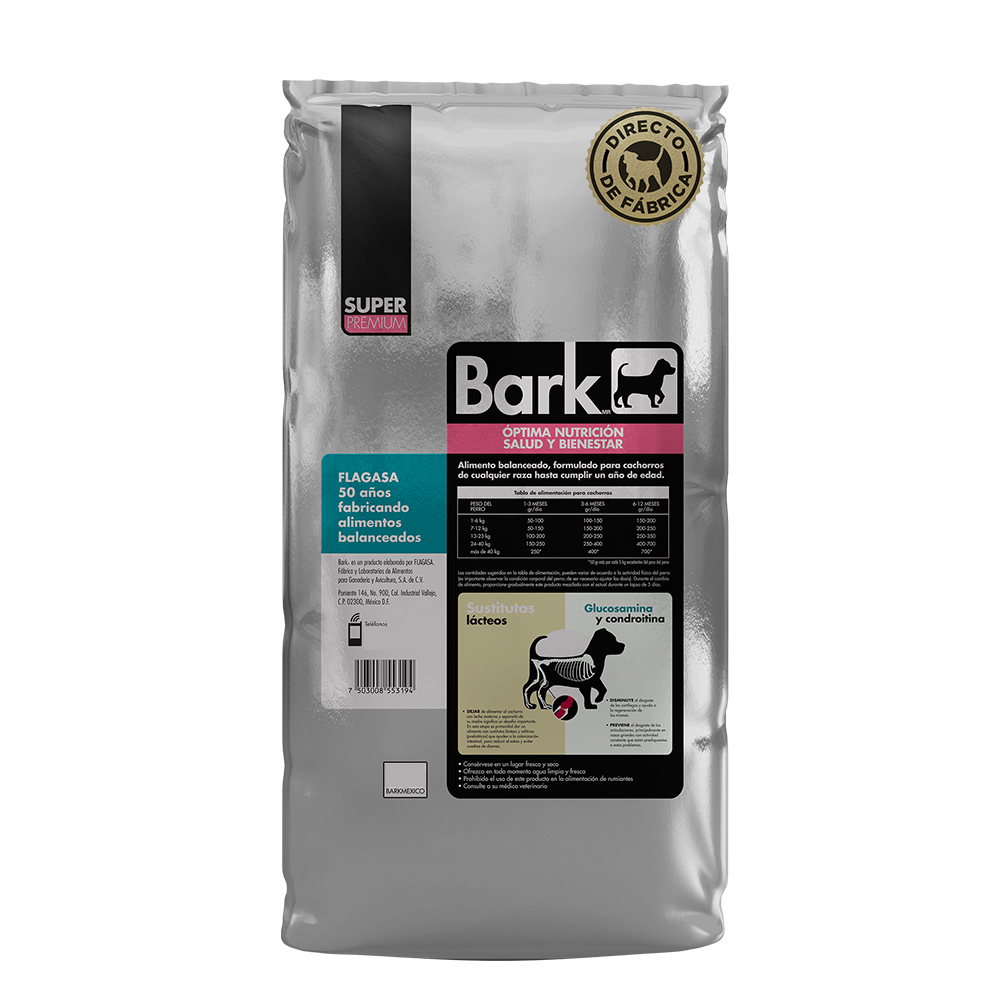 Croquetas Alimento para Perro BARK Cachorro 20Kg Super Premium