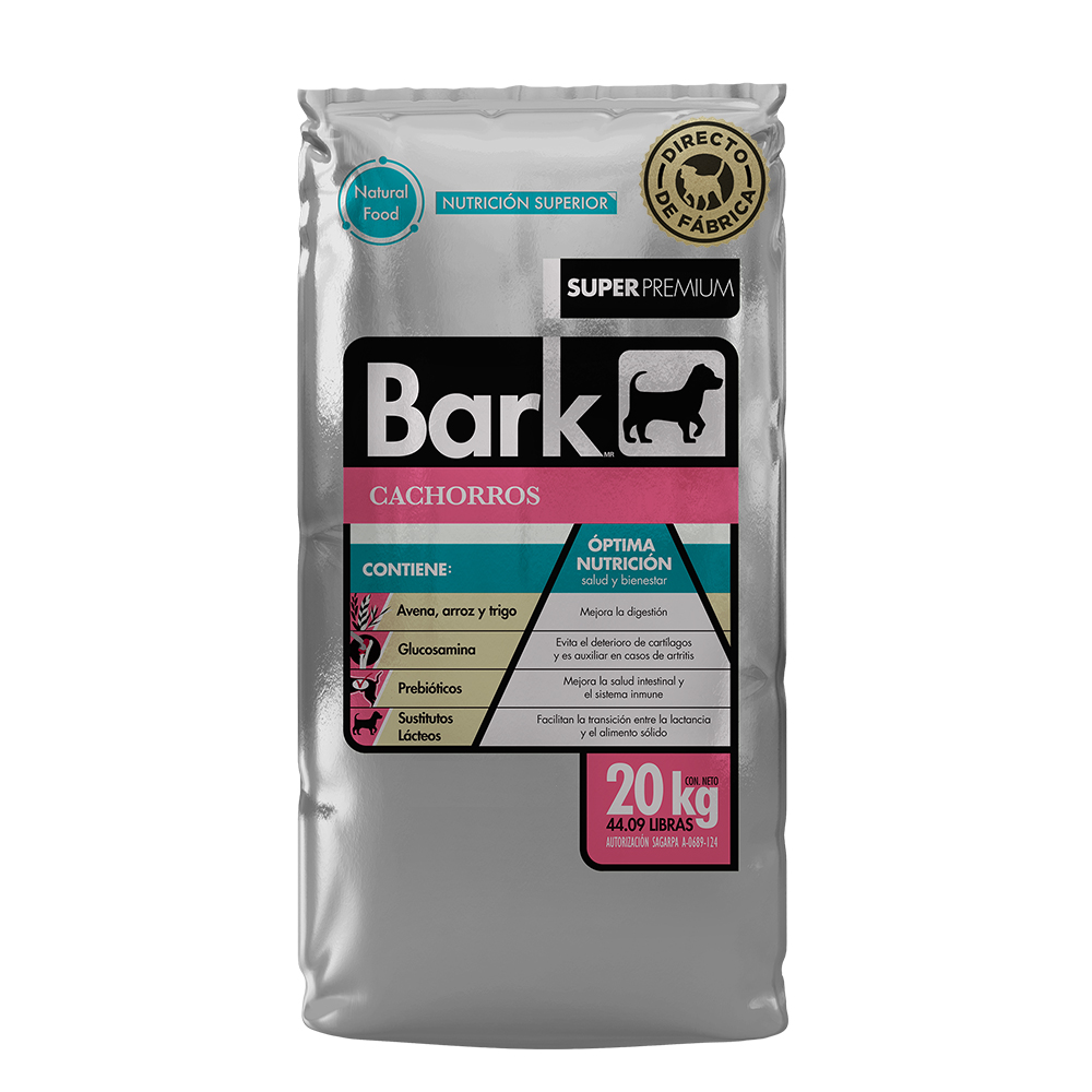 Croquetas Alimento para Perro BARK Cachorro 20Kg Super Premium