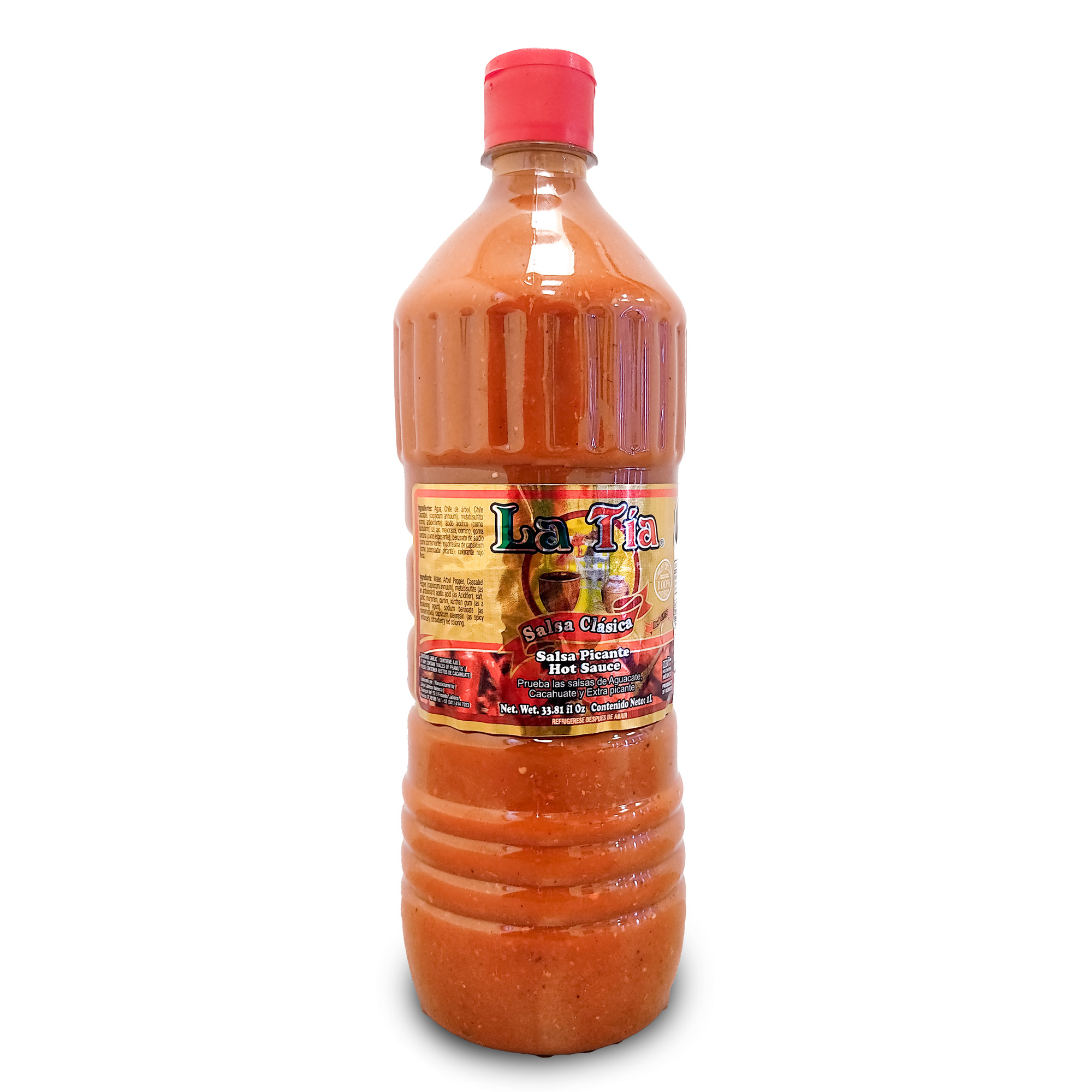 Salsa Picante Artesanal Chile Arbol Y Miralsol 1L Clasica
