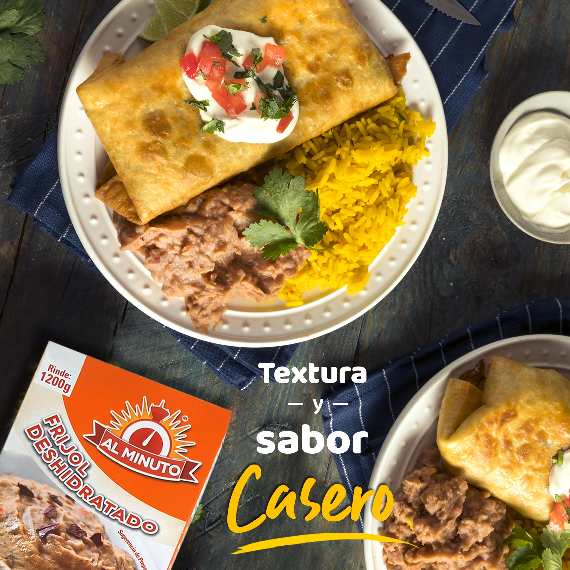 Frijol Al Minuto - bayo instantáneo - 3pack, rinde c/u 1.2 kg