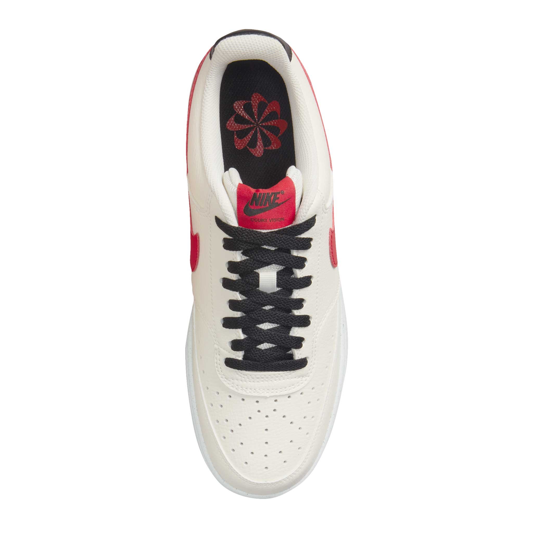 Tenis Nike Court Vision Low Beige Rojo Hombre DH2987-102