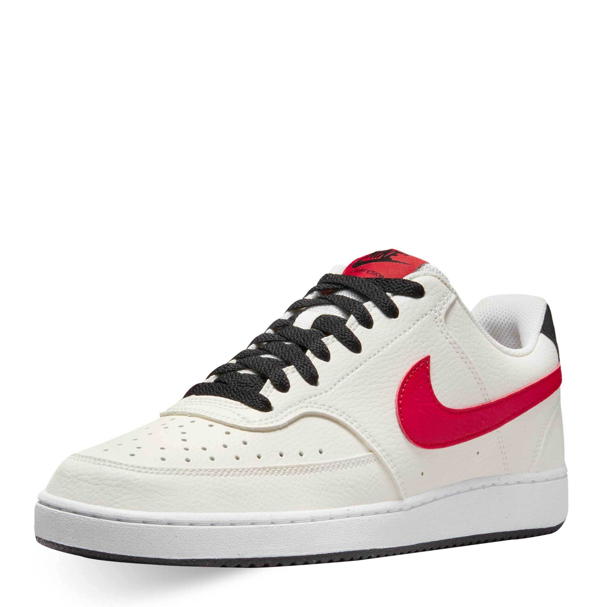 Tenis Nike Court Vision Low Beige Rojo Hombre DH2987-102