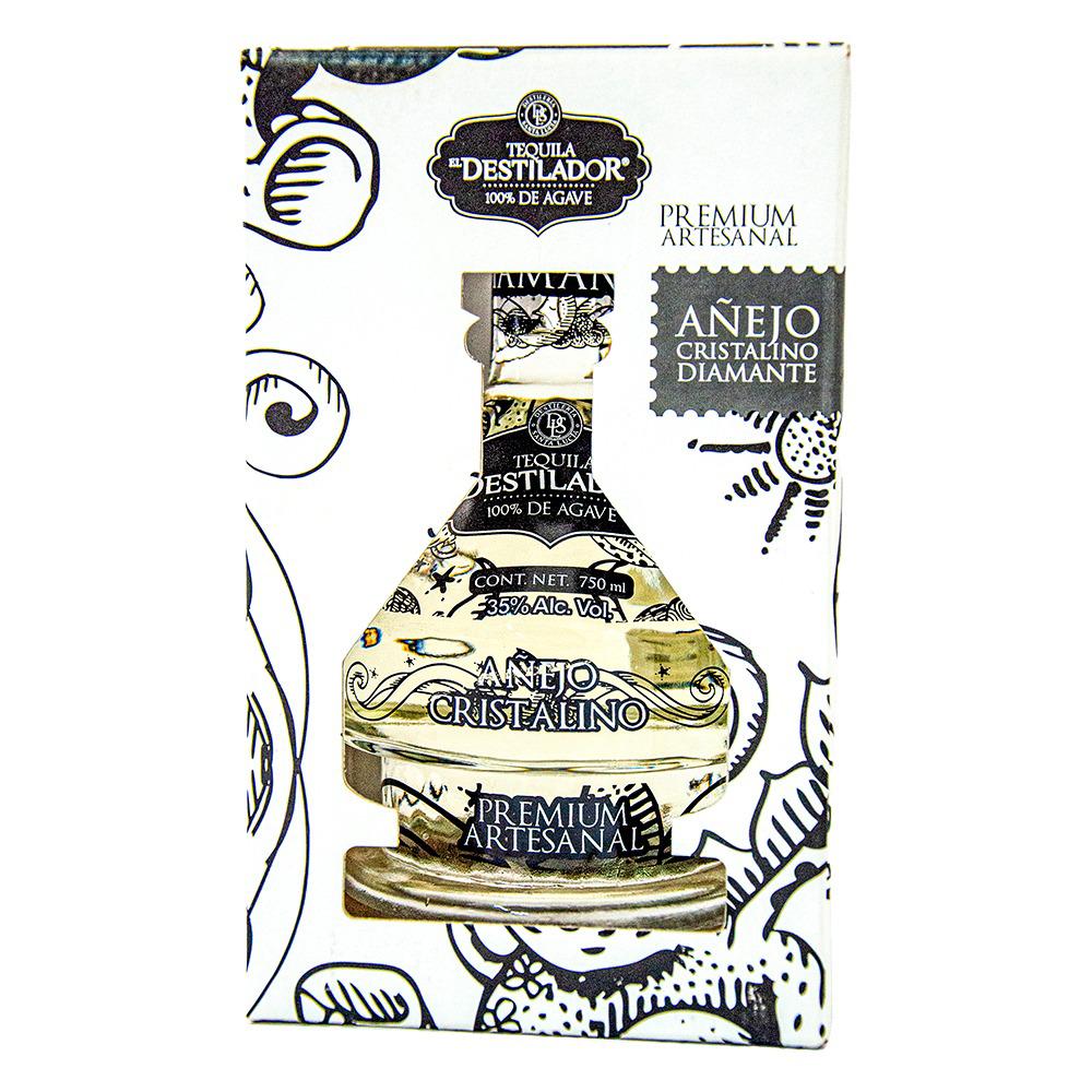 Tequila Destilador Artesanal Añejo Cristalino 750ml