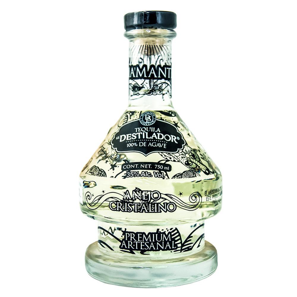 Tequila Destilador Artesanal Añejo Cristalino 750ml