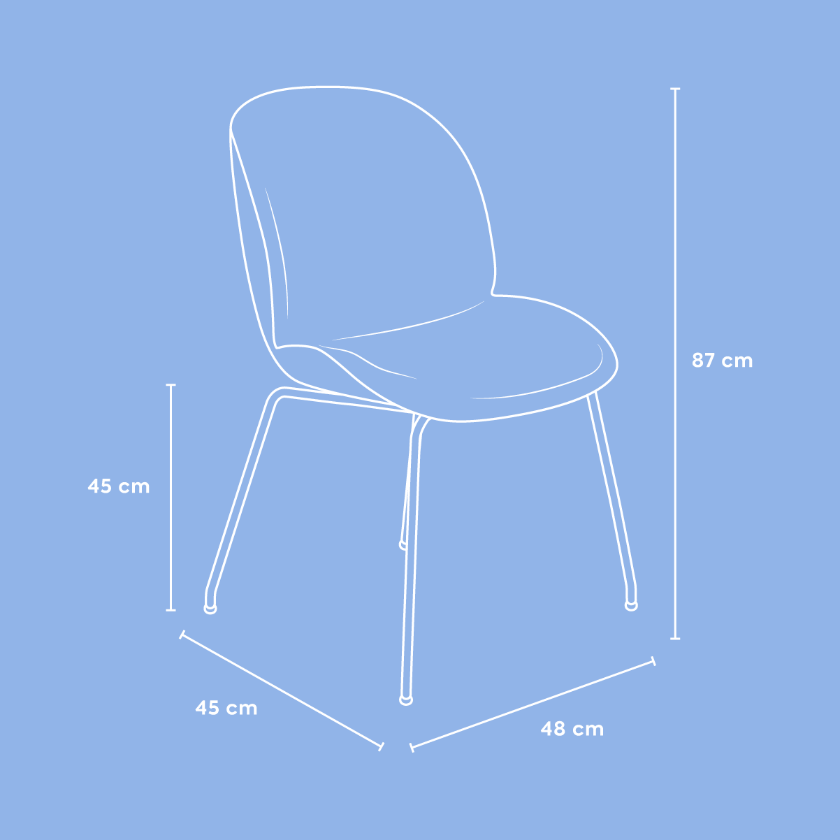 Set de 2 Sillas Beetle Style 