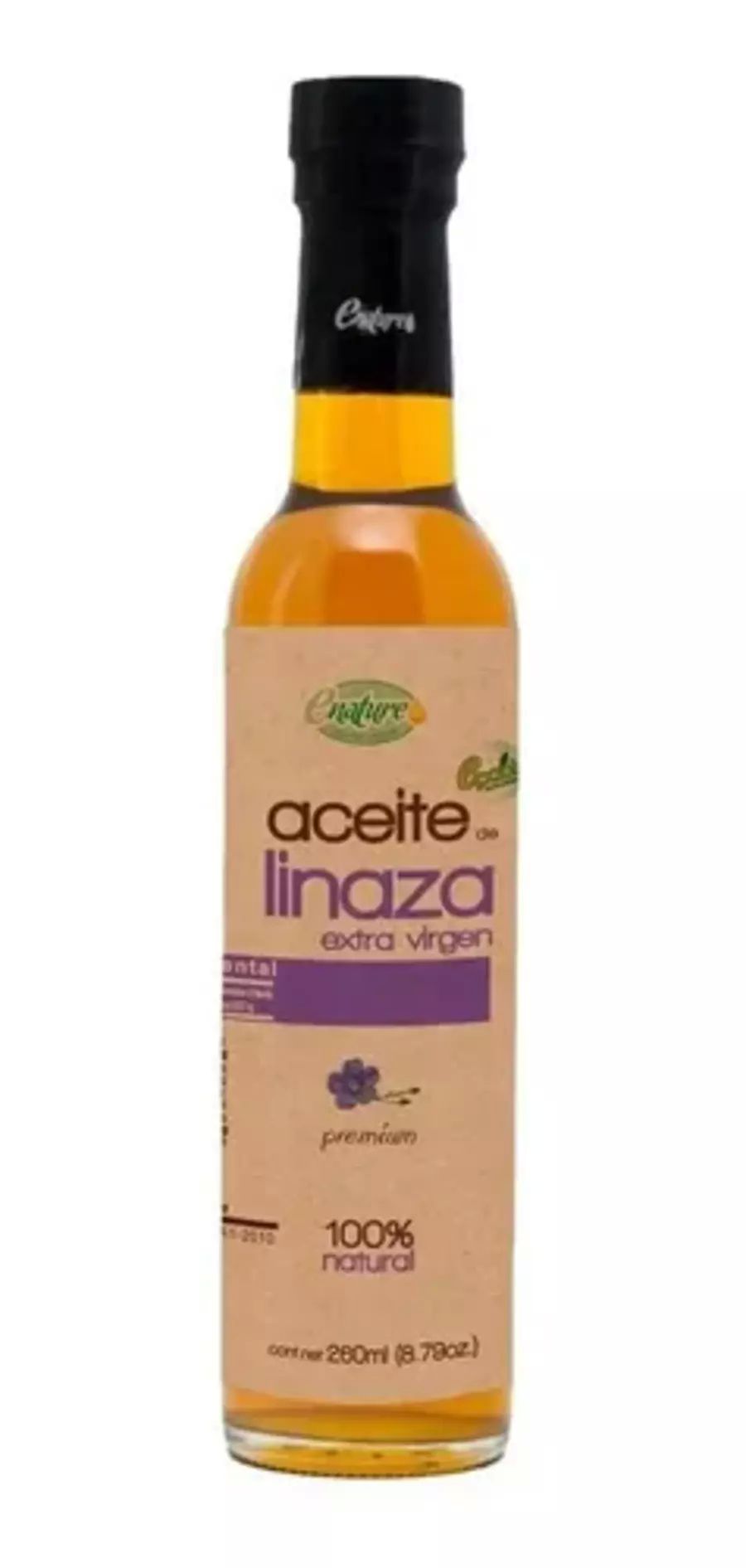 Aceite De Linaza Extravirgen 235g Enature 100% Natural