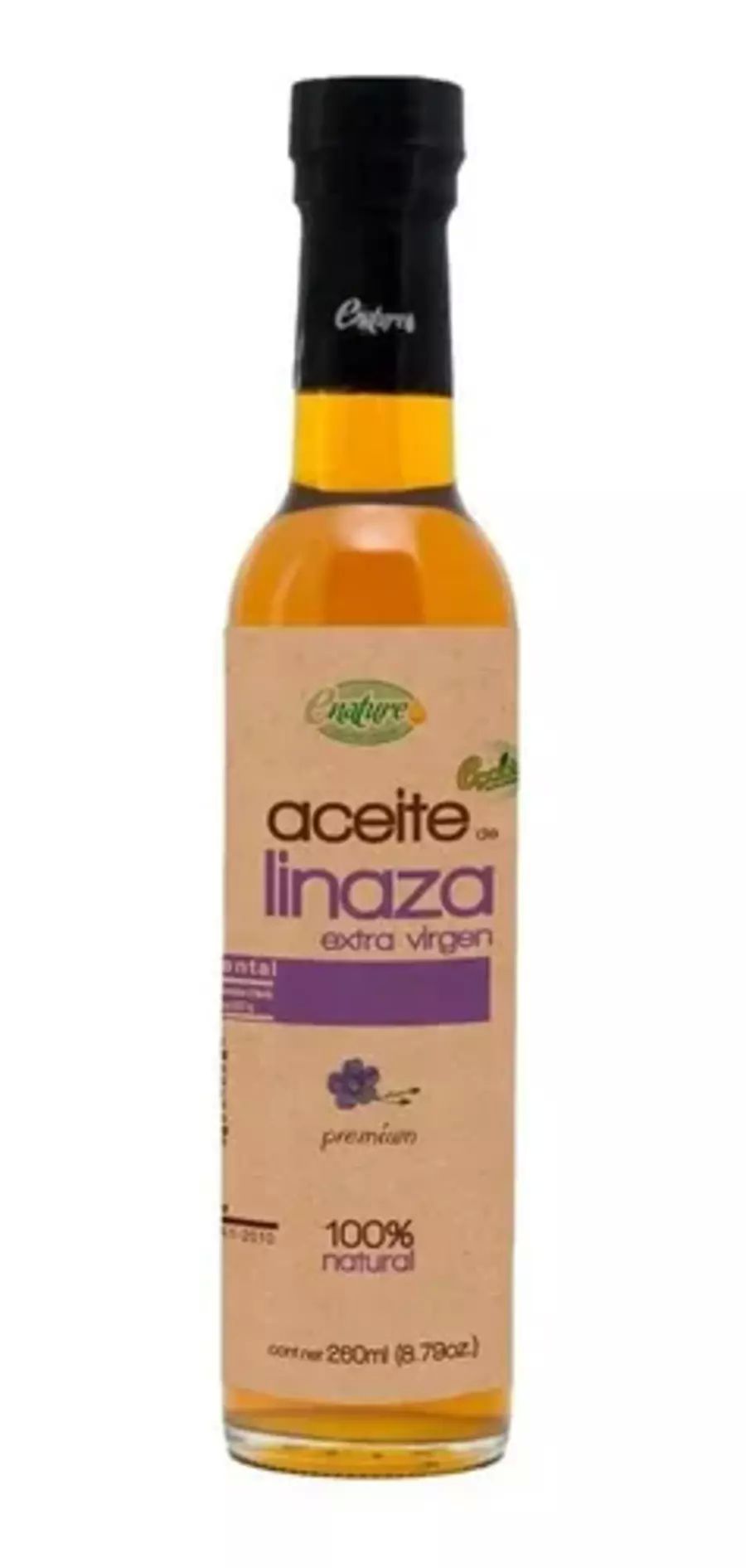 Aceite Linaza Extra Virgen Enature rico en antioxidantes