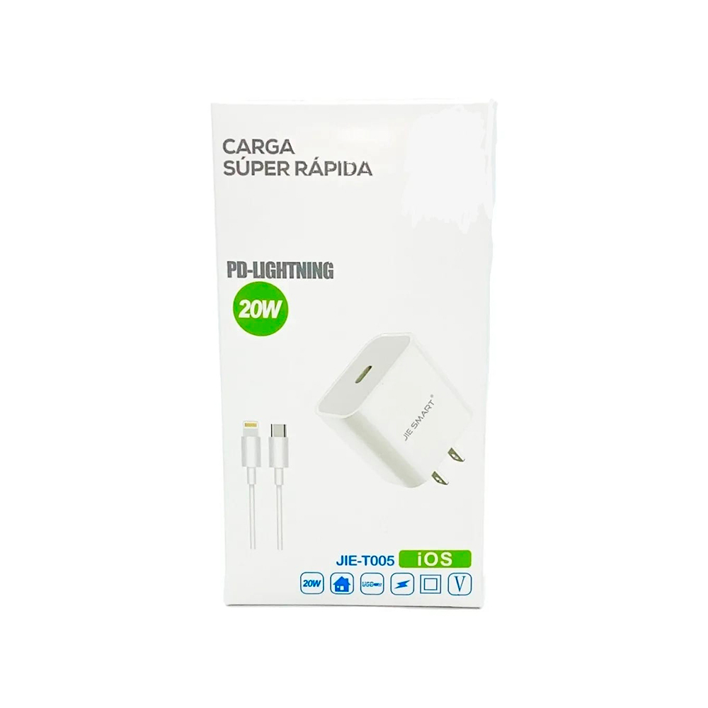 Cable Genérico Tipo C Lighttning con cargador.