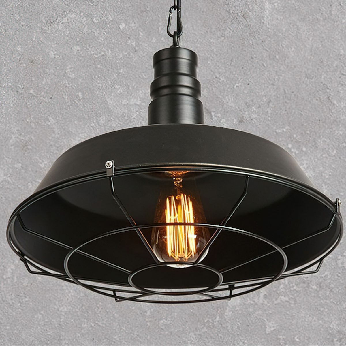 Lampara de techo colgante de aluminio decorativa para plantas moderno y minimalista (no incluye planta)