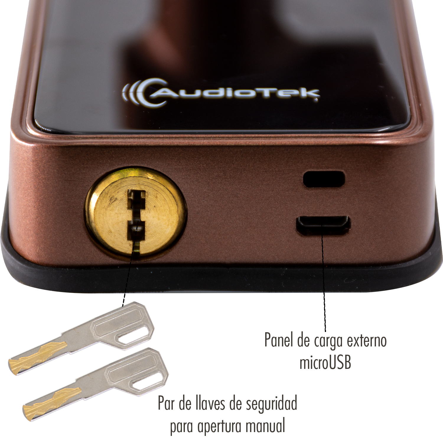 Cerradura Electronica Huella Biometrica Wifi Chapa Digital Inteligente App Seguridadi Cobre