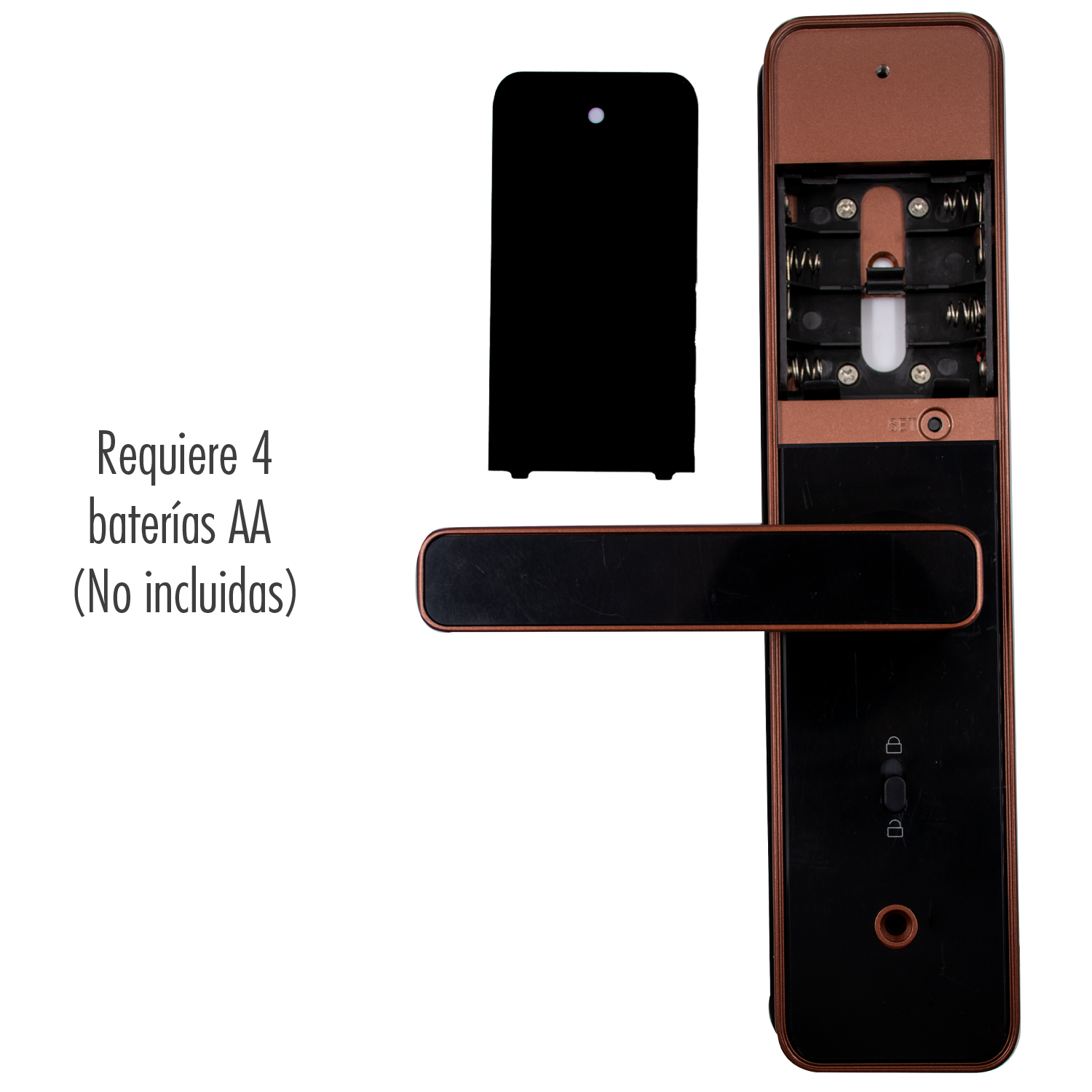 Cerradura Electronica Huella Biometrica Wifi Chapa Digital Inteligente App Seguridadi Cobre