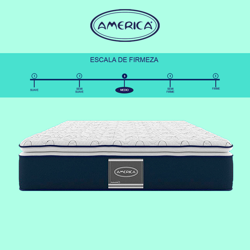 Colchón Matrimonial América Air Morph Ortopédico Performance Ortopédico