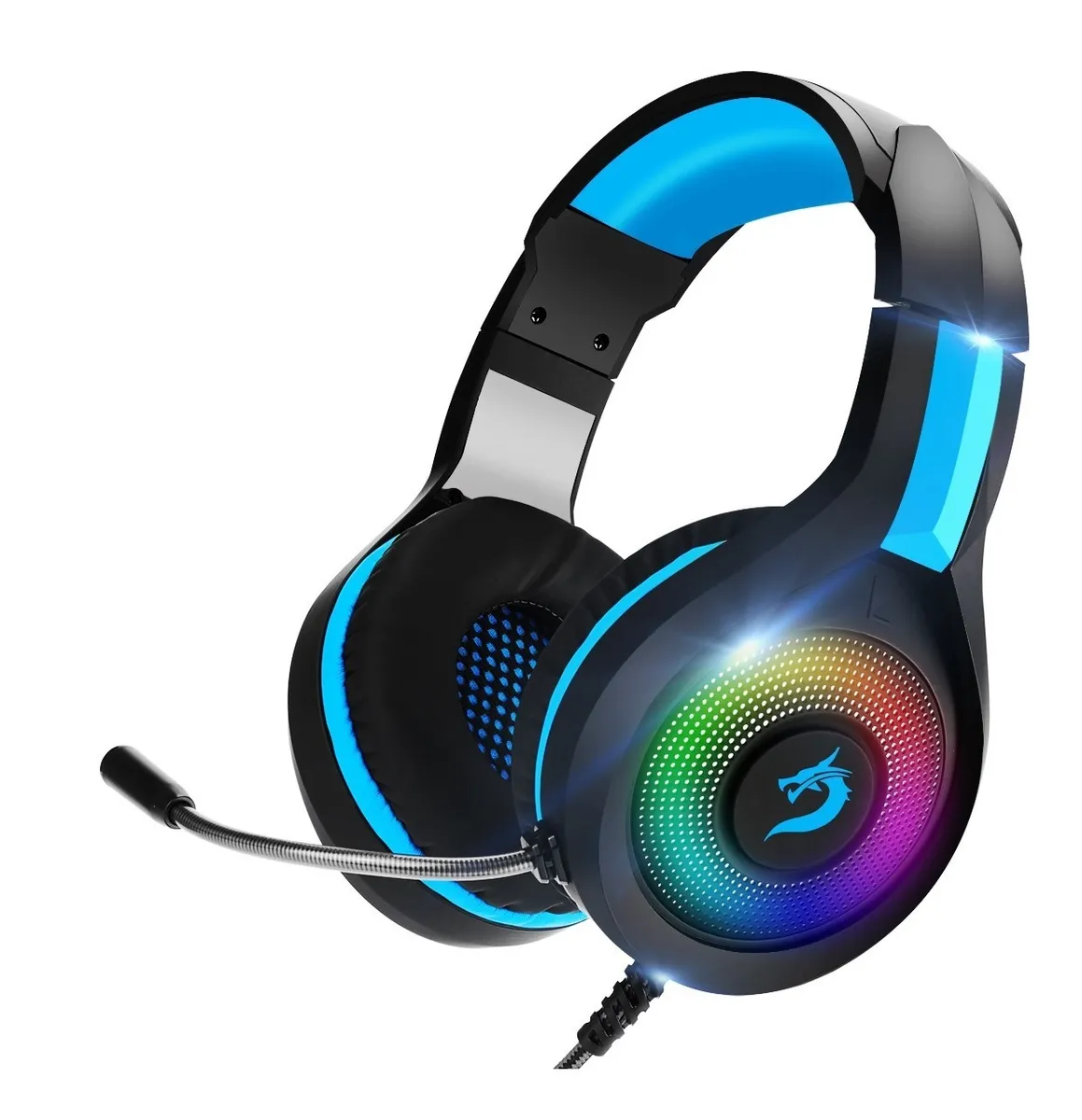 Audífonos Gamer Con Cable, Micrófono Y Luz Led Rgb