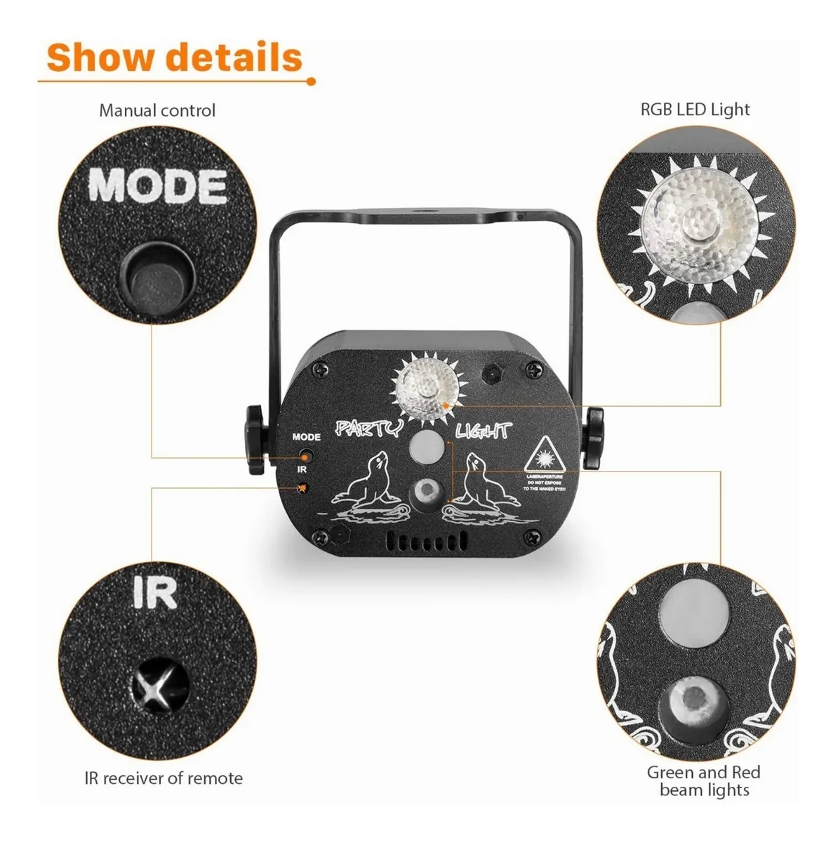 Proyector Control Remoto Party Luces Dj