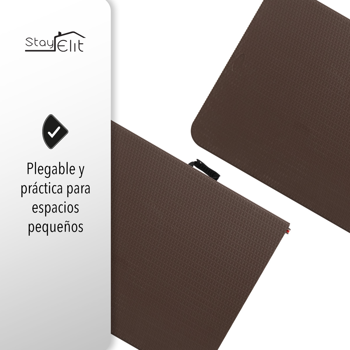 Mesa Plegable Portafolio Tipo Mimbre 1.80m Resistente