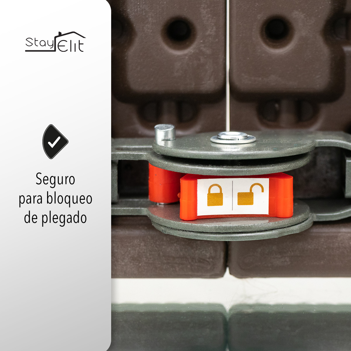 Mesa Plegable Portafolio Tipo Mimbre 1.80m Resistente