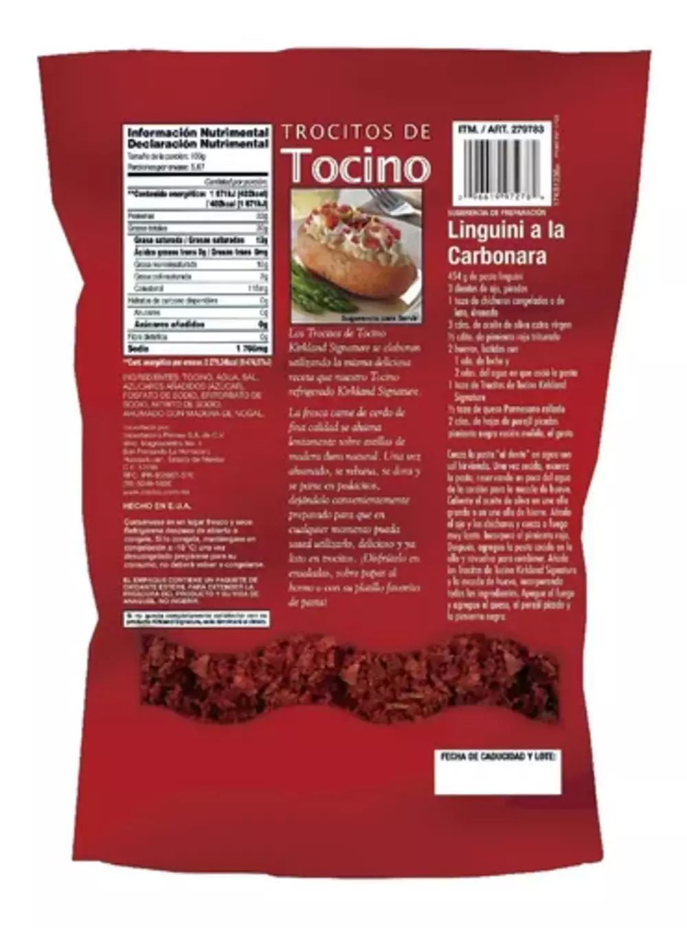 Tocino En Trozos 567g Kirkland