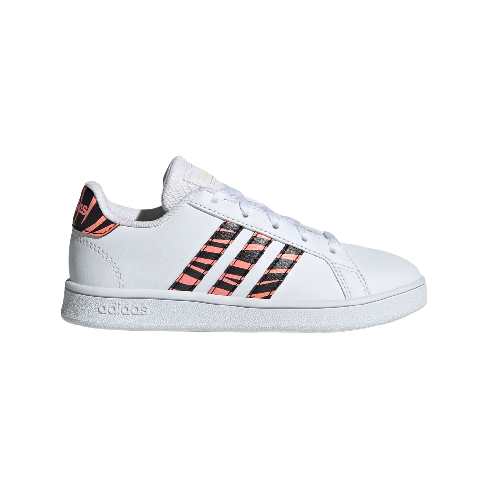 TENIS ADIDAS GRAND COURT TIGER-PRINT SHOES NIÑO COD. GZ1067