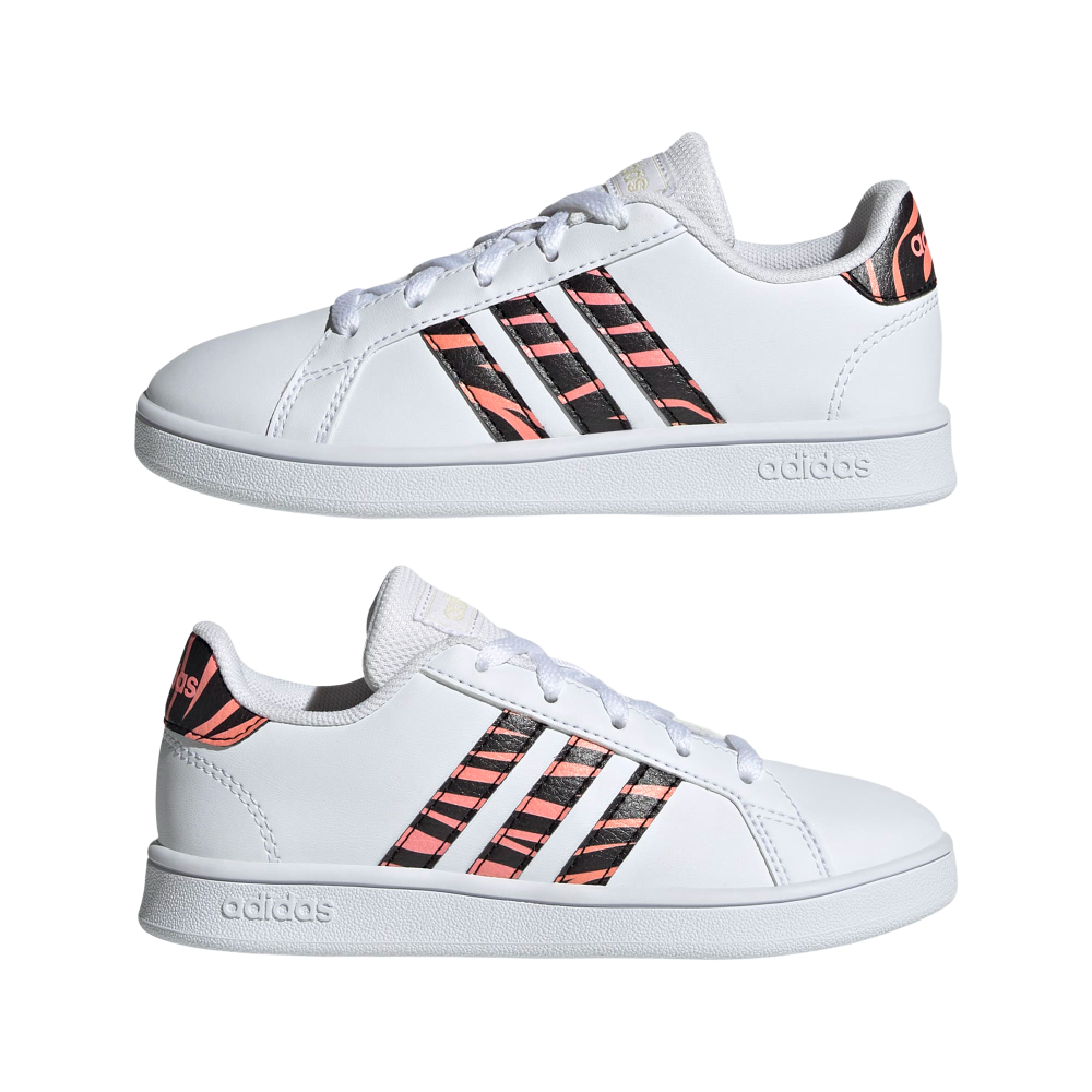 TENIS ADIDAS GRAND COURT TIGER-PRINT SHOES NIÑO COD. GZ1067