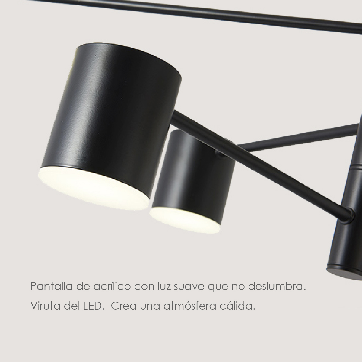 Lampara de techo estilo industrial hierro forjado negro con dorado lampara downlight 6 luces