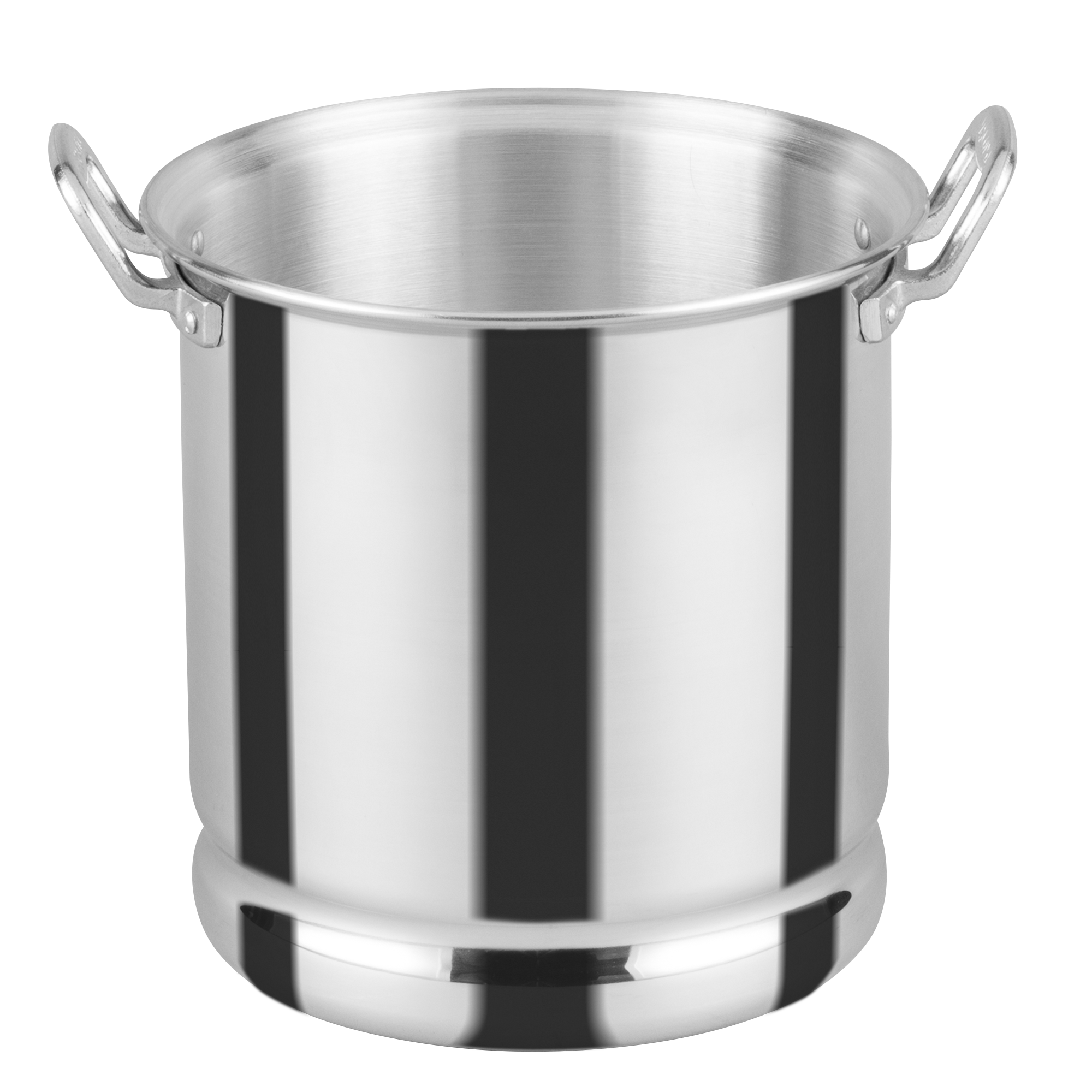 Vaporera de 22 cm. Vasconia Básicos de 3 Piezas de Aluminio Plateado Pulido con Tapa de Aluminio y Alta durabilidad