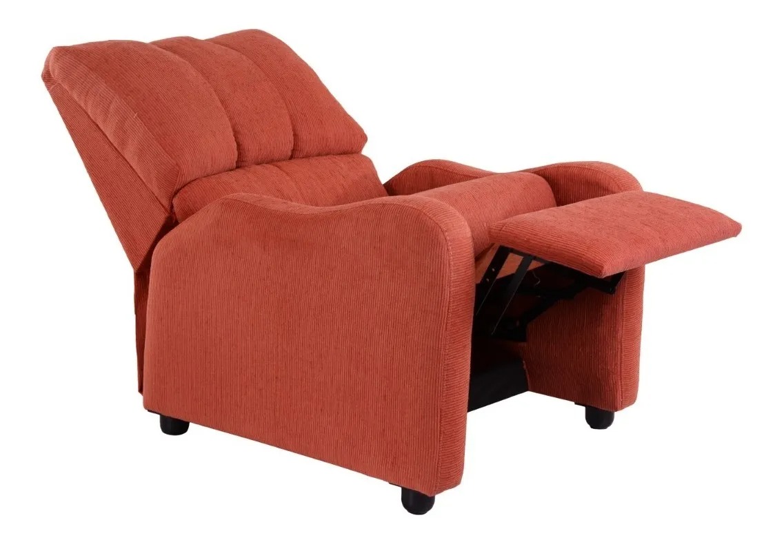 Sillón Reclinable Gala Chenille Shedron Reposet Moderno Minimalista Sillones Salas