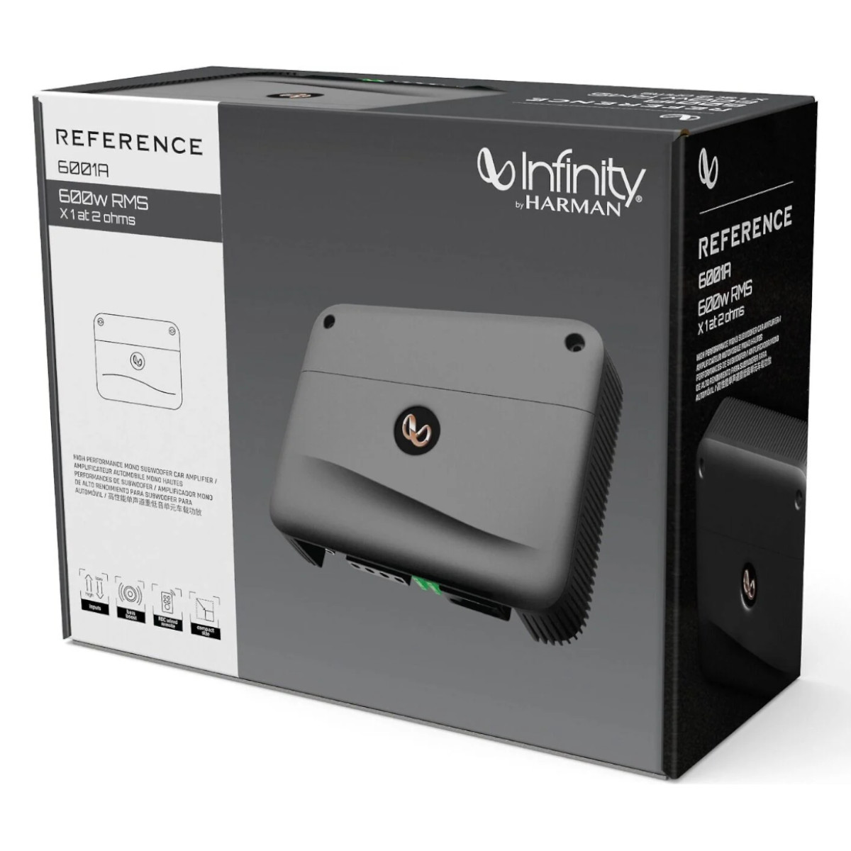 Amplificador para Auto Infinity Reference 6001A Clase D 1200w