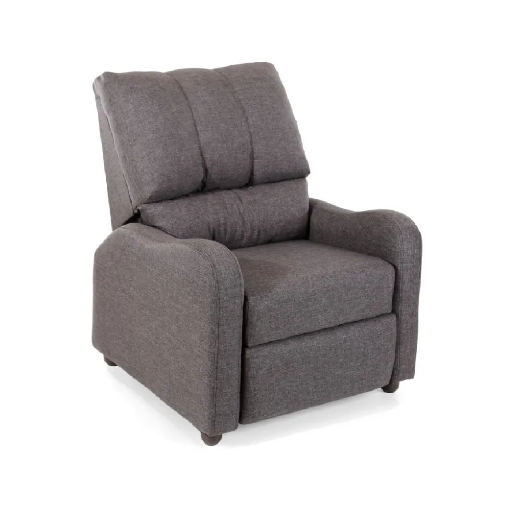 Sillón Reclinable Gala Lino Gris Reposet Moderno Minimalista Sillones Salas