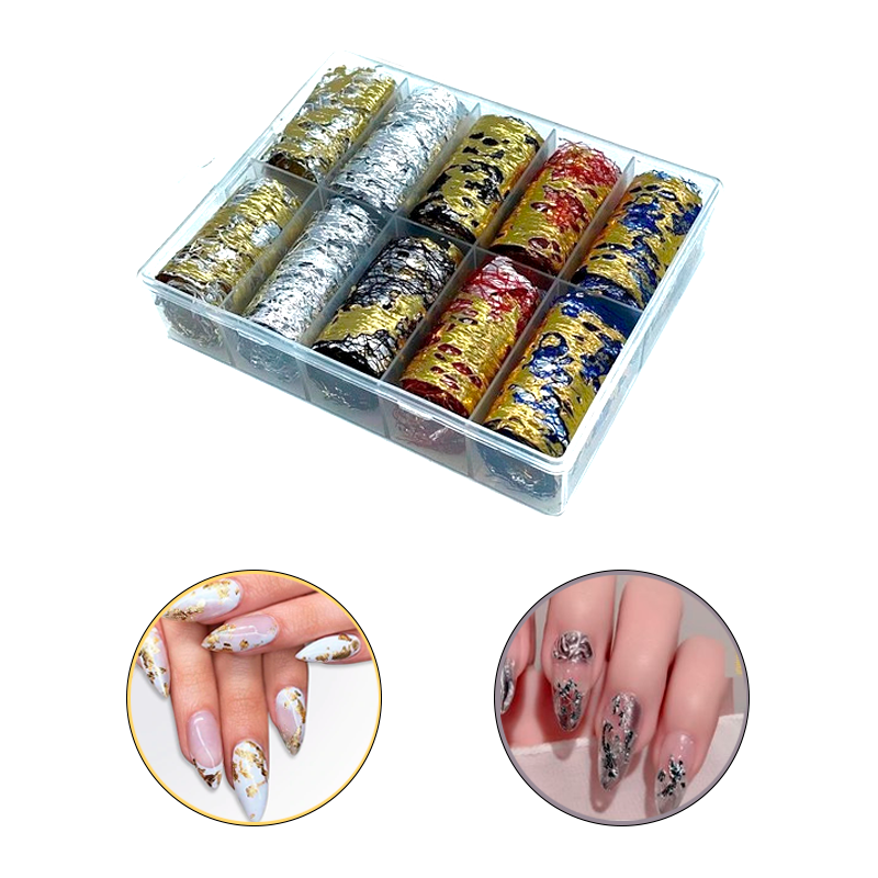 Foil Papel Para Uñas Decoración Uñas Acrílicas y Gel