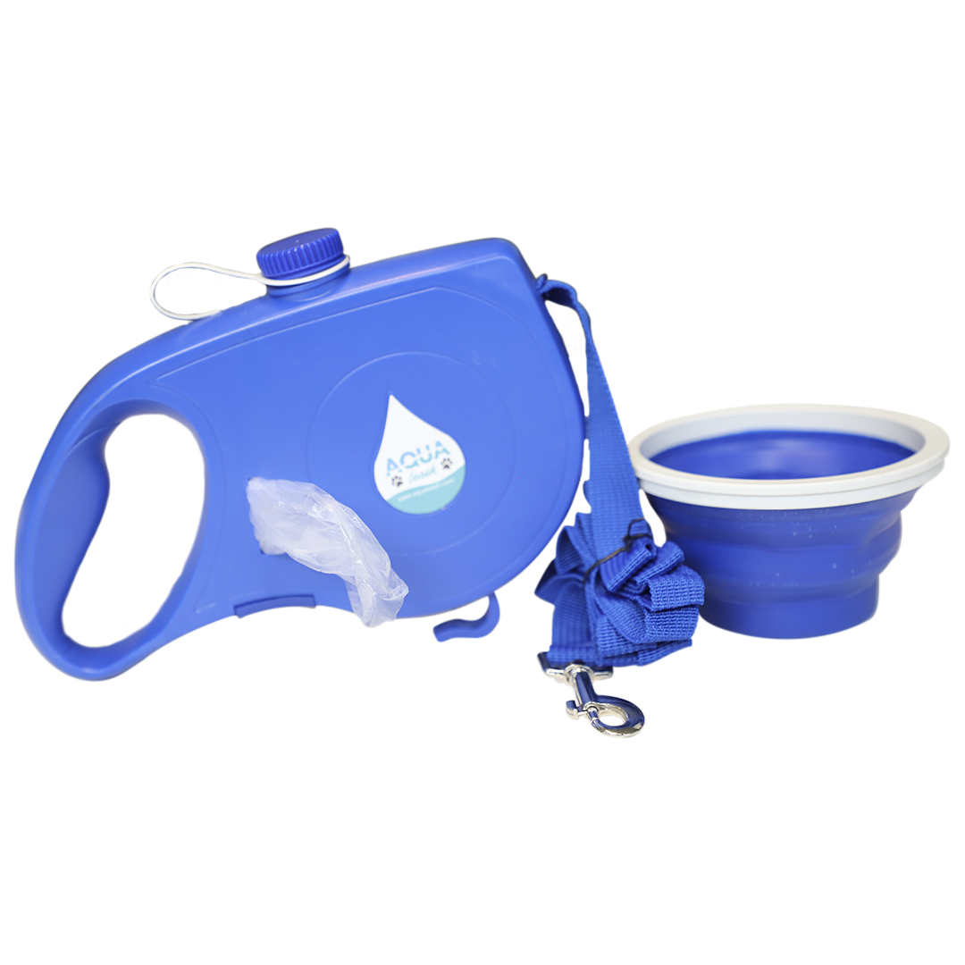 Correa Perro Grande 5 En 1 Botella Agua Dispensador De Bolsa