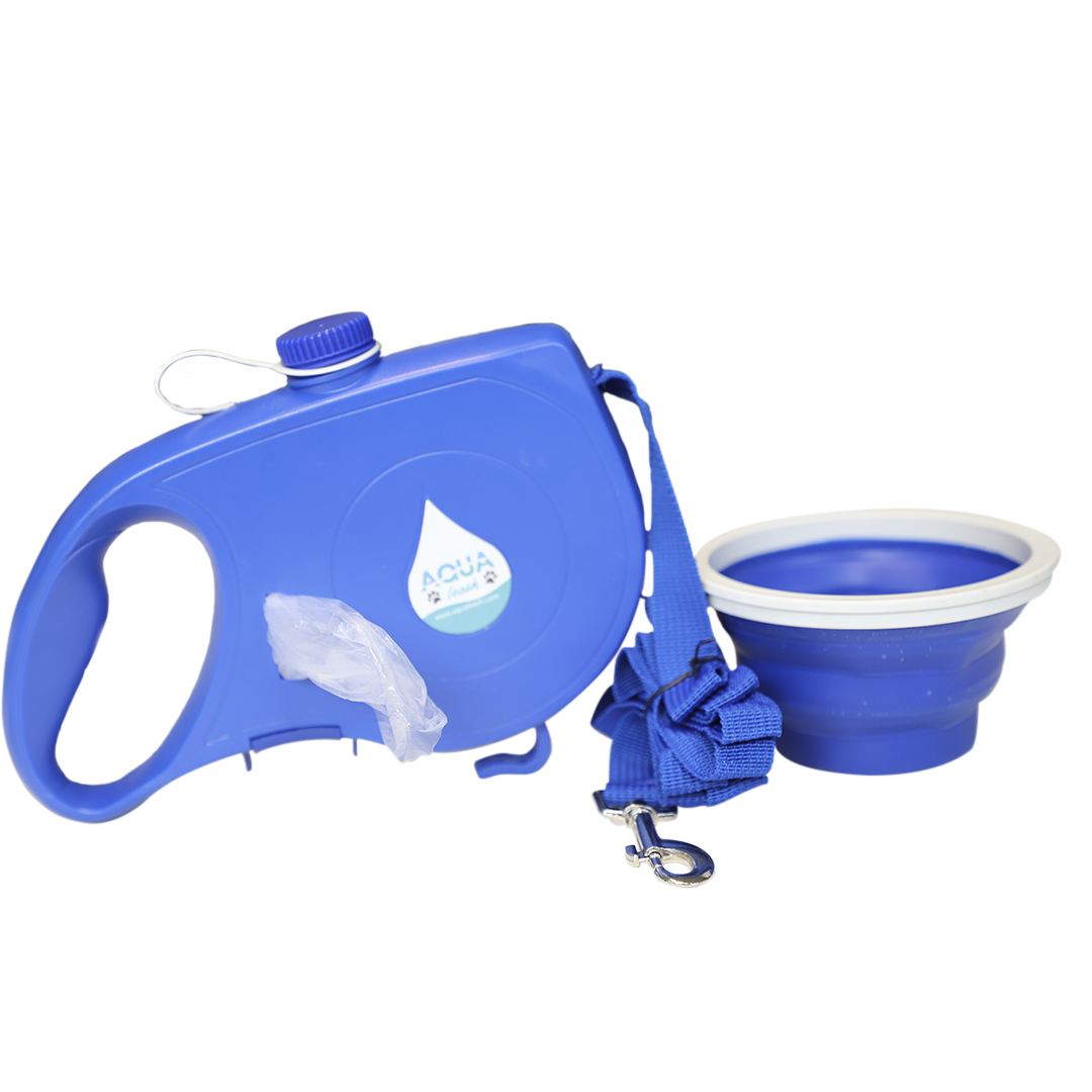 Correa Perro Grande 5 En 1 Botella Agua Dispensador De Bolsa