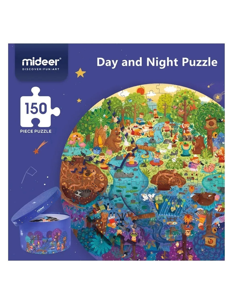 Rompecabezas Mideer Dia Noche Juego Educativo Mideer