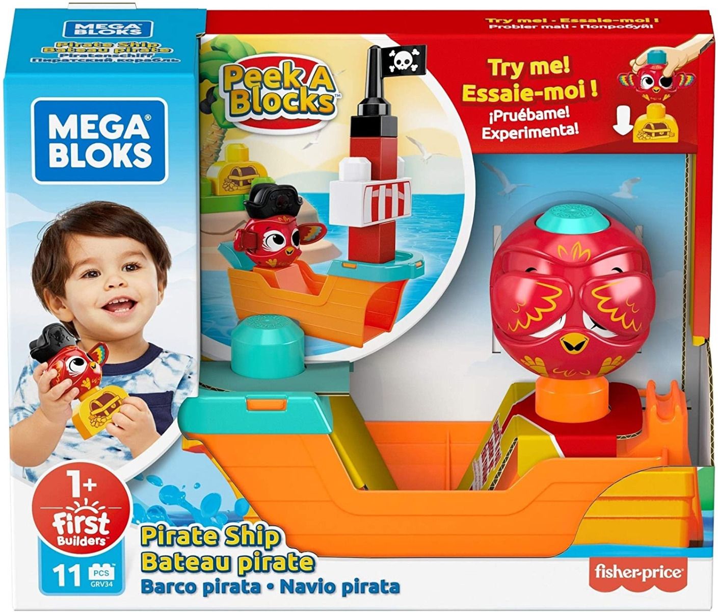 Mega Bloks Peek A Blocks Barco Pirata
