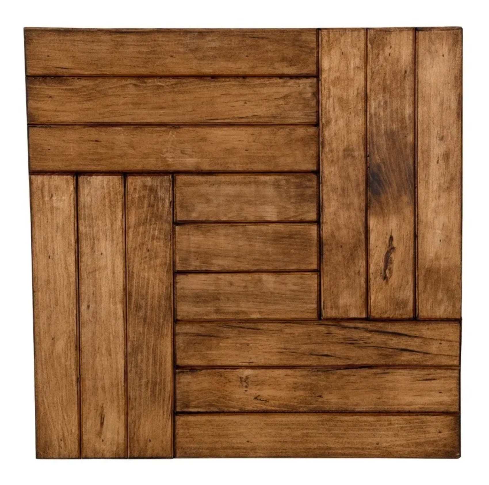 Mesa Madera de Tiras 75x75 CM Restaurante Bar Cafetería Lounge Cocina Taqueria