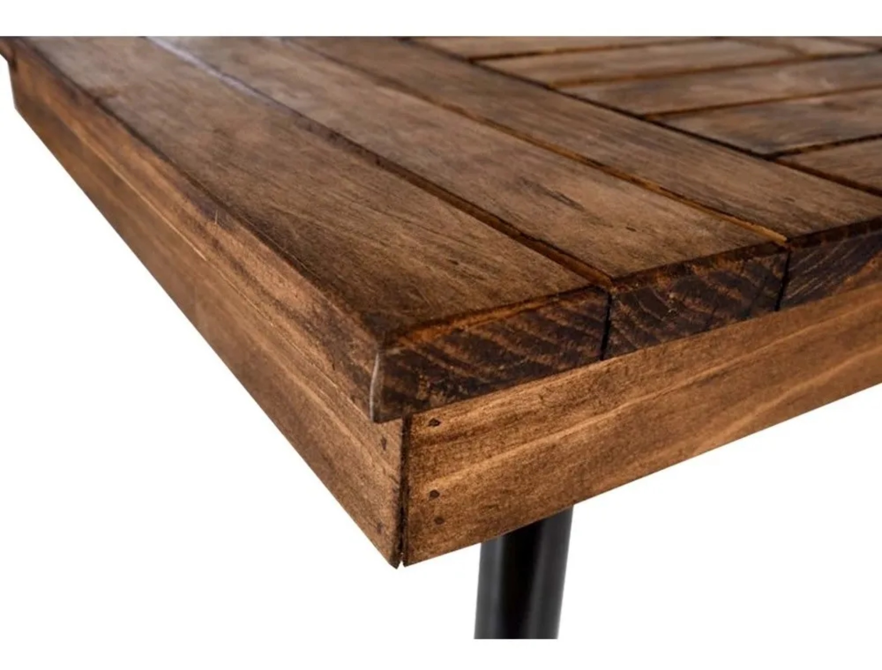 Mesa Madera de Tiras 75x75 CM Restaurante Bar Cafetería Lounge Cocina Taqueria