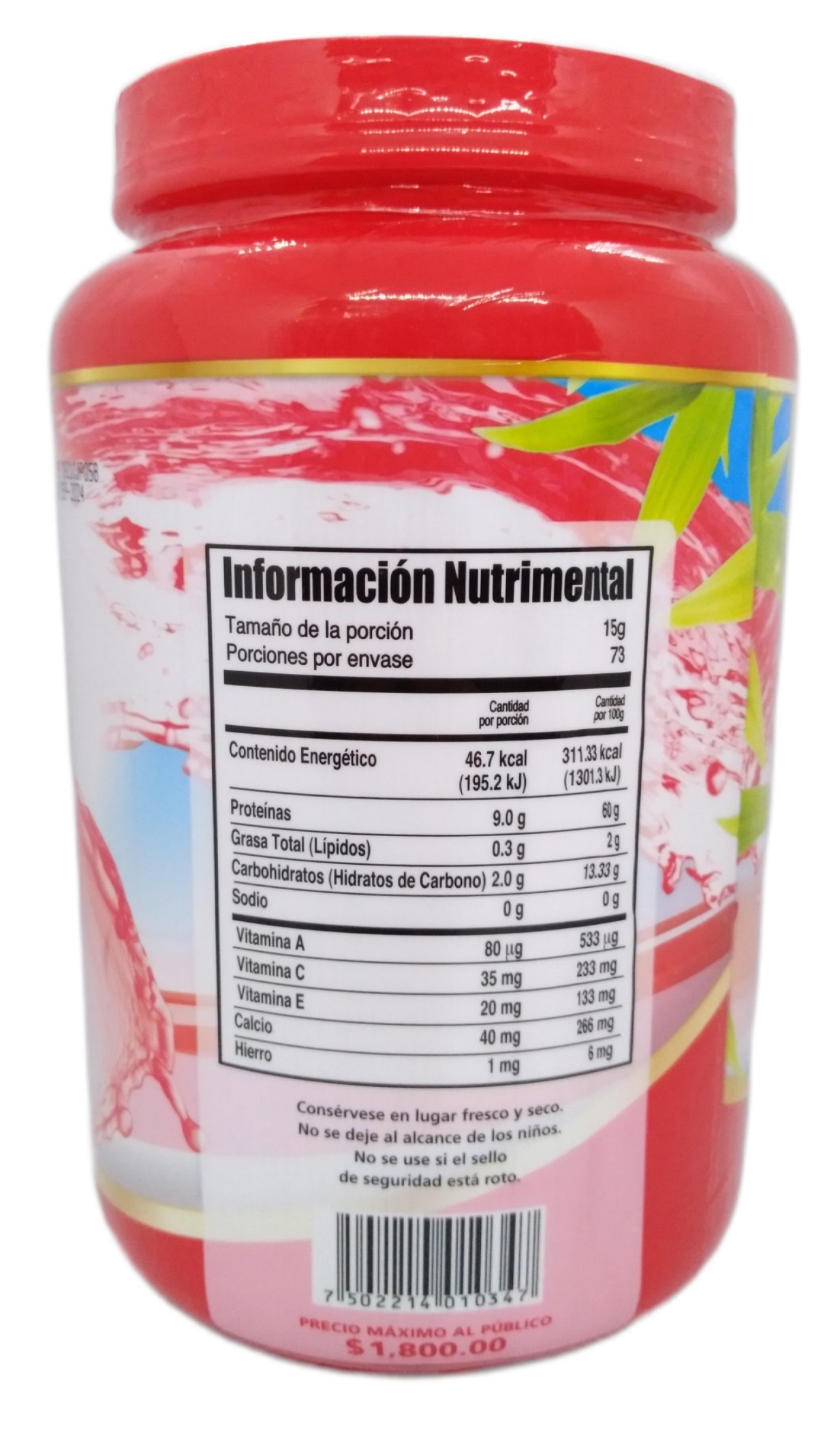 Colágeno Hidrolizado Enriquecido Ypenza Sabor Jamaica 1.100 Kg