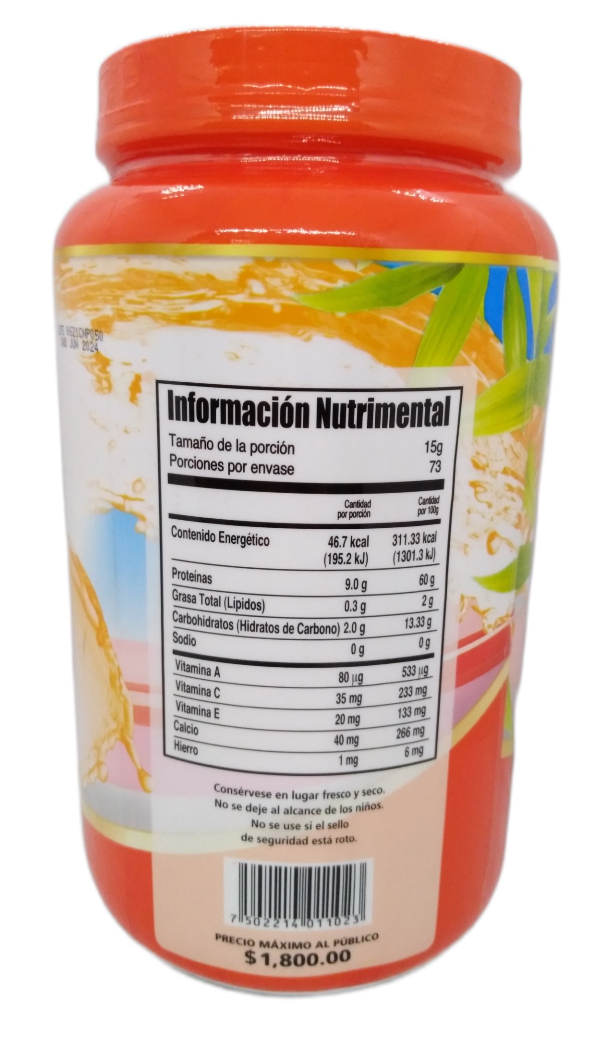 Colágeno Hidrolizado Enriquecido Ypenza Sabor Naranja 1.100 Kg