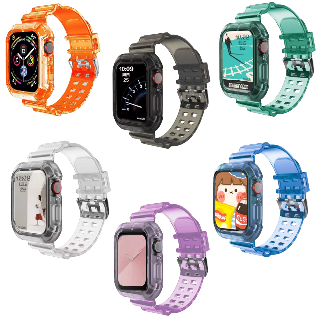 Correa Compatible Para Apple Watch Serie 6 Extensible 42 / 44 Mm Uso Rudo, Perfceto Ajsute Mayor Proteccion