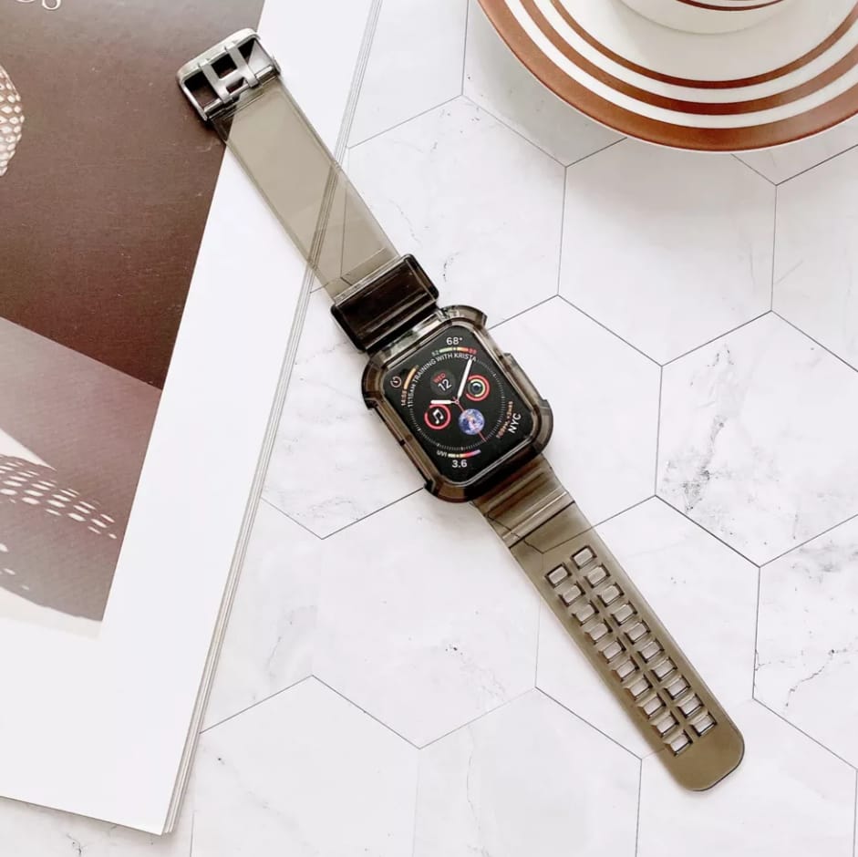 Correa Compatible Para Apple Watch Serie 6 Extensible 42 / 44 Mm Uso Rudo, Perfceto Ajsute Mayor Proteccion