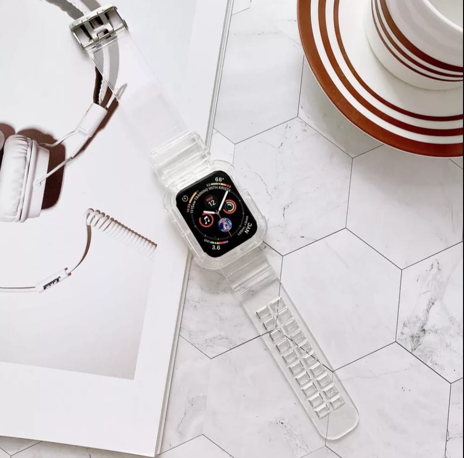 Correa Compatible Para Apple Watch Serie 6 Extensible 42 / 44 Mm Uso Rudo, Perfceto Ajsute Mayor Proteccion