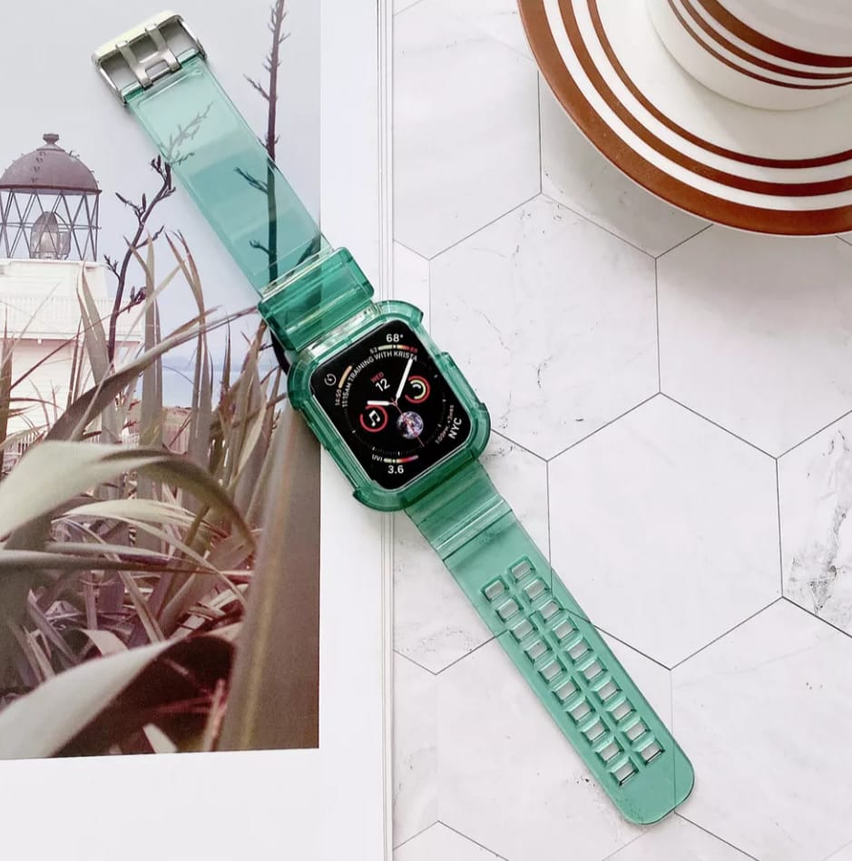 Correa Compatible Para Apple Watch Serie 6 Extensible 42 / 44 Mm Uso Rudo, Perfceto Ajsute Mayor Proteccion