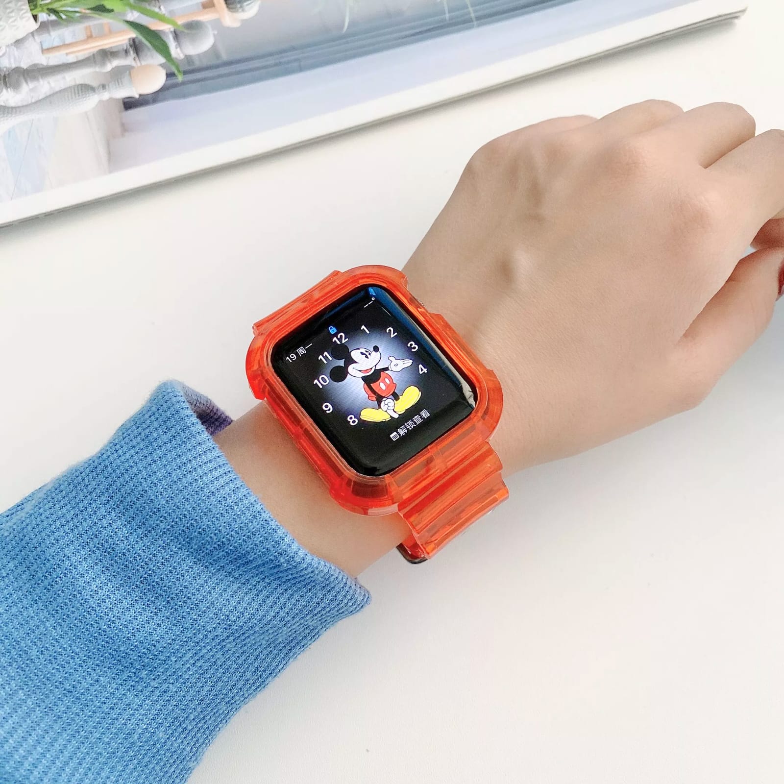 Correa Compatible Para Apple Watch Serie 6 Extensible 42 / 44 Mm Uso Rudo, Perfceto Ajsute Mayor Proteccion