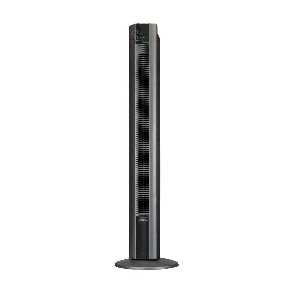 Ventilador de Torre de 120 cm, Lasko T48312M, con 3 Velocidades, Temporizador y Control Remoto, Negro